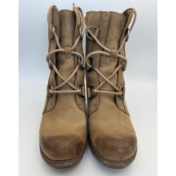Sorel Joan of Arc Wedge II Boot in Brown Leather Size 8 - Picture 1 of 5